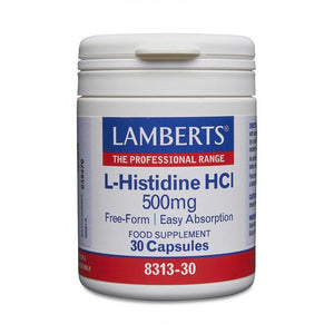 l histidine hcl 500mg 30s