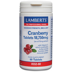 cranberry tablets 18 750mg 60s