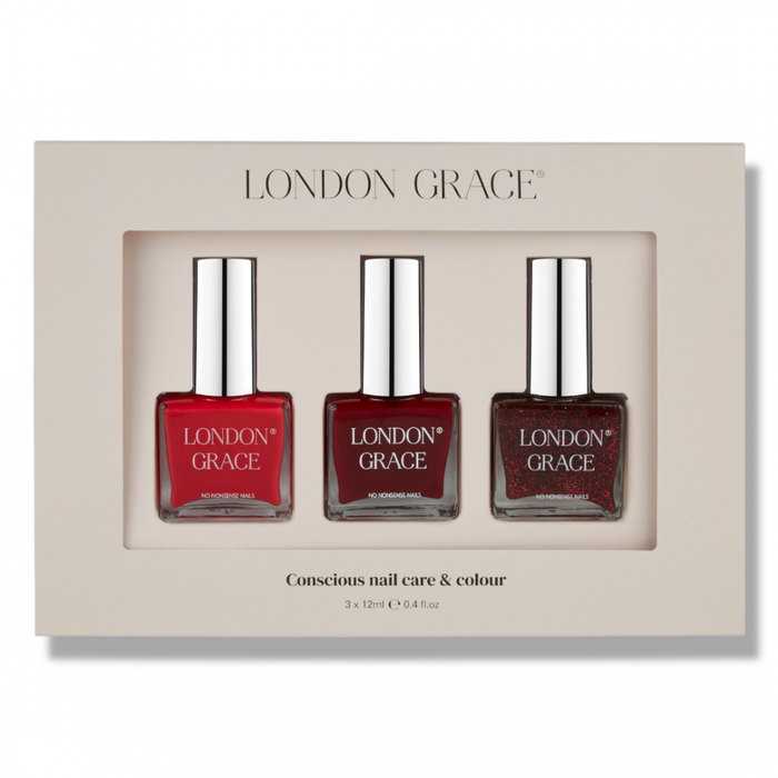 London Grace Cherry Chic Nail Polish Gift Set