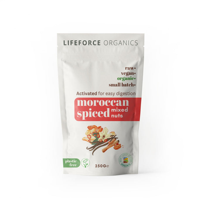 Lifeforce Organics Activated Moroccan Spiced Mixed Nuts 250g