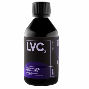 liposomal lipolife lvc3 vitamin c d3 k2 plus zinc orange flavour 250ml