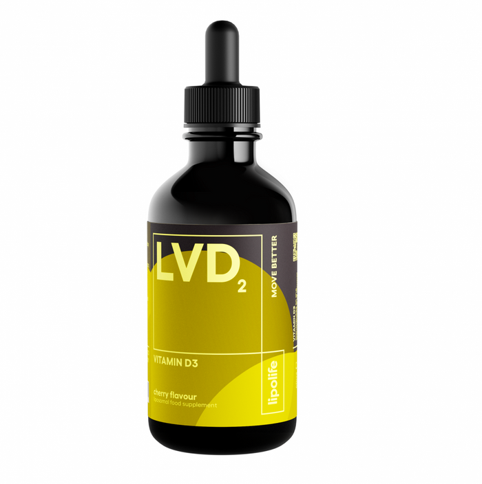 Lipolife LVD2 Vitamin D3 Cherry Flavour 60ml (Liposomal)