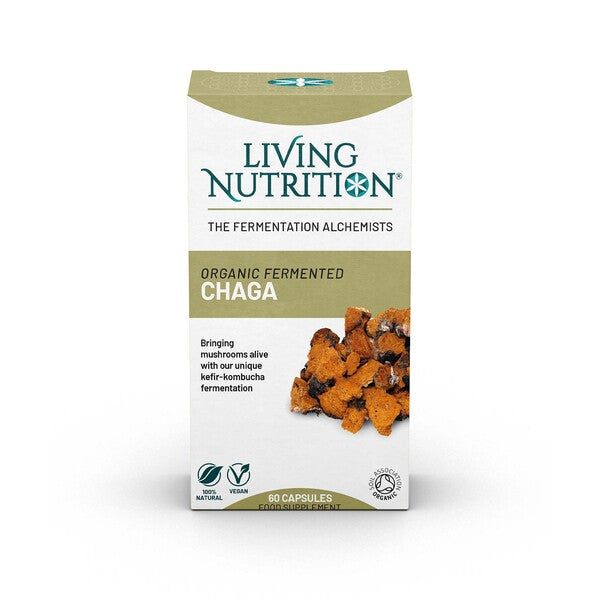 Living Nutrition Organic Fermented Chaga 60's