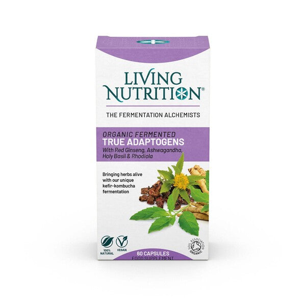 Living Nutrition Organic Fermented True Adaptogens 60's