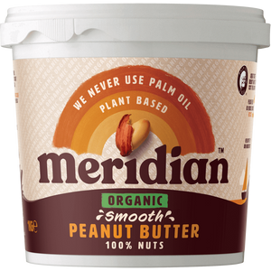 Meridian Organic Smooth Peanut Butter 100% Nuts 1kg