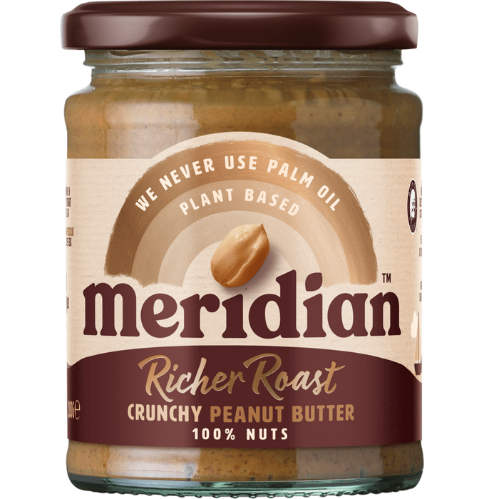 Meridian Richer Roast Crunchy Peanut Butter 100% Nuts 280g