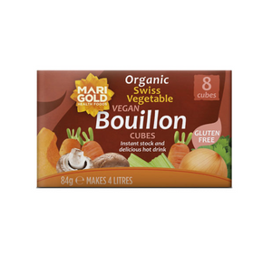 Marigold Health Foods Organic Vegan Bouillon Cubes (Gluten Free) 84g