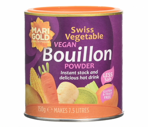 Marigold Health Foods Vegan Bouillon Powder (Less Salt) 150g