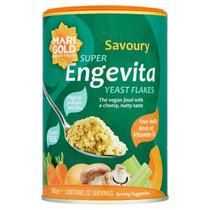 Marigold Health Foods Savoury Super Engevita Yeast Flakes with B12 & Vit D 100g