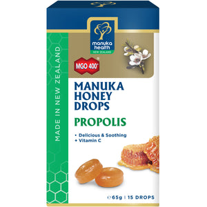 manuka honey drops with propolis 15s