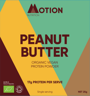 Motion Nutrition Peanut Butter Organic Vegan Protein Powder 25g