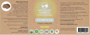Mycology Nutrition Coriolus (Coriolus versicolor) 120g