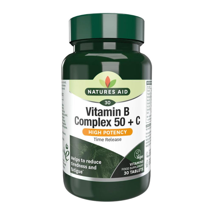 Natures Aid Vitamin B Complex 50 + C 30's