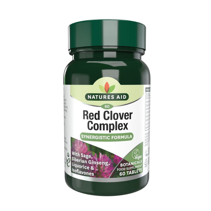 Natures Aid Red Clover Complex with Sage Siberian Ginseng & Liquorice 60's