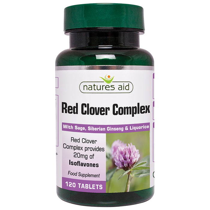 Natures Aid Red Clover Complex with Sage, Siberian Ginseng & LIquorice 120's