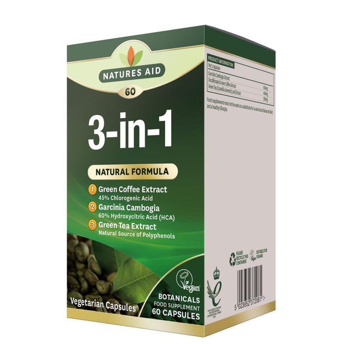 Natures Aid 3-in-1 Natural Formula 60's