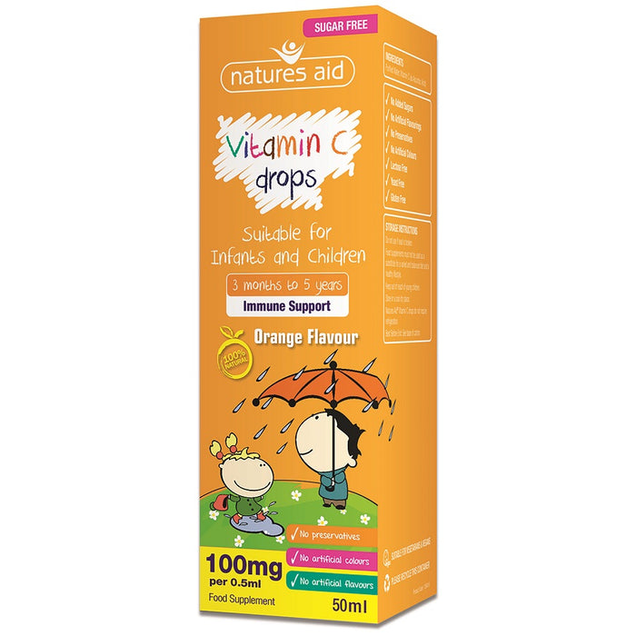 Natures Aid Vitamin C Drops for Infants & Children 50ml