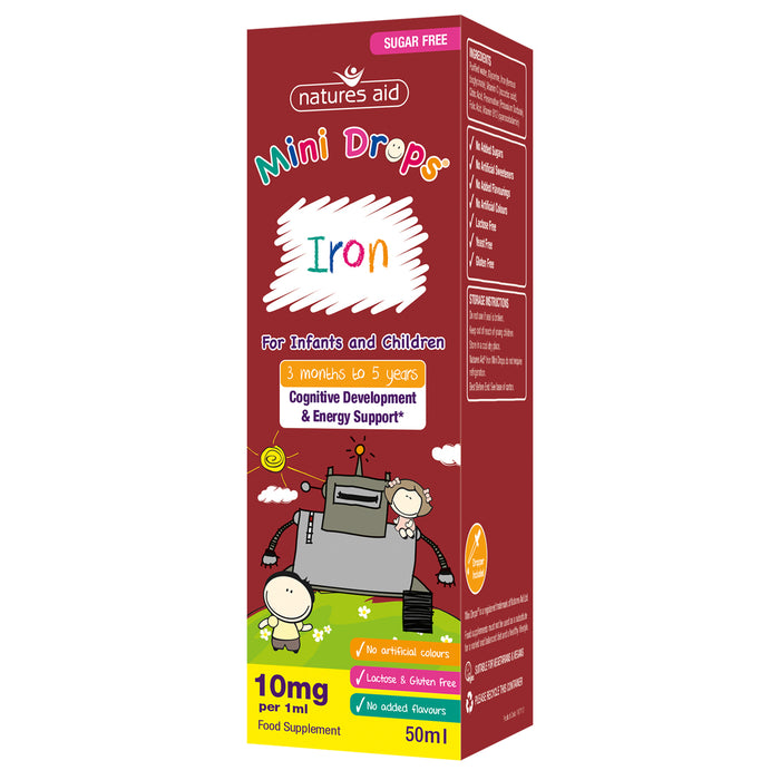 Natures Aid Mini Drops Iron 50ml