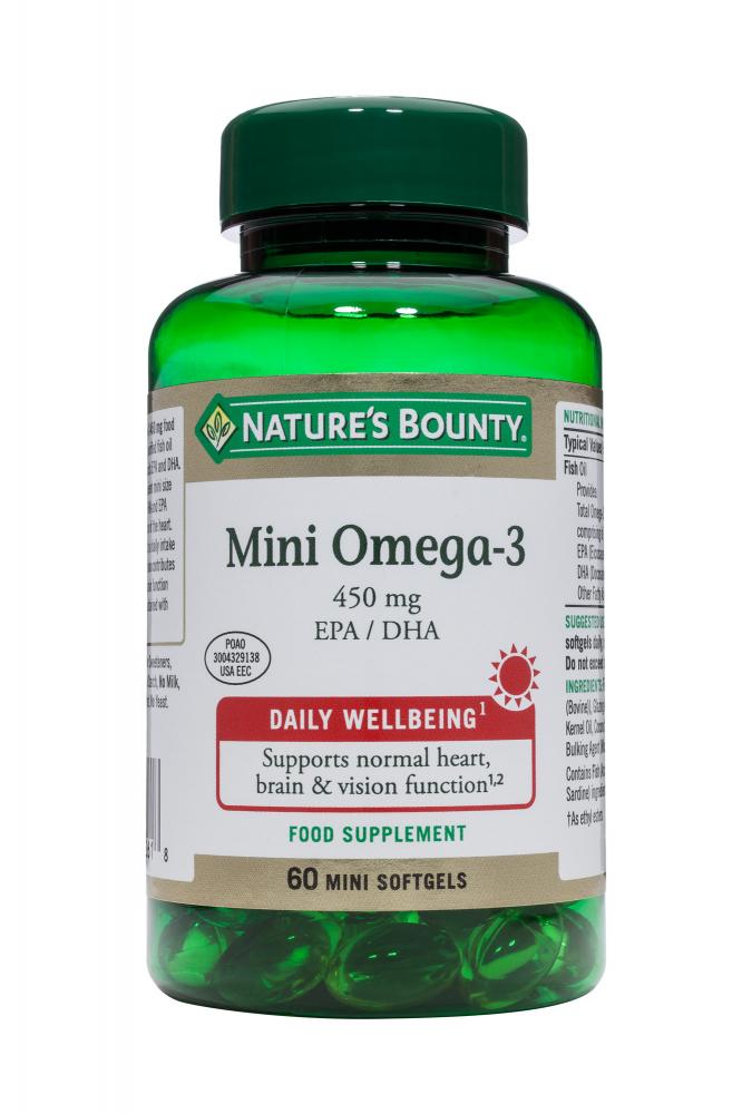 Nature's Bounty Mini Omega-3 450mg EPA/ DHA 60's