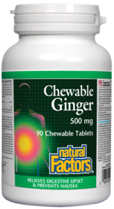 Natural Factors Chewable Ginger 500mg 90's