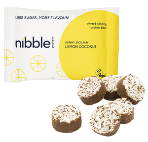 Nibble Protein Sunny Sicilian Lemon Coconut 12x36g (Case)