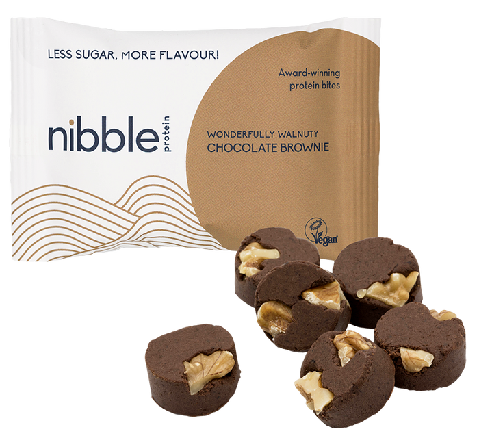 Nibble Protein Wonderfully Walnuty Chocolate Brownie (Single)