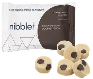 Nibble Simply Cheeky Choc Chip Cookie Dough 12x36g (Case)