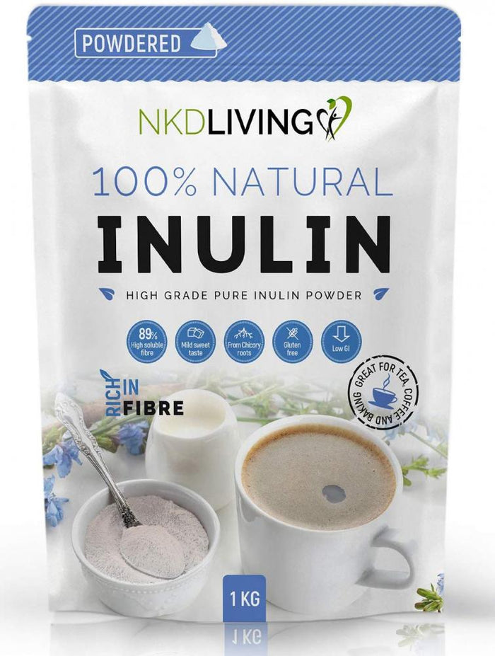 NKD LIVING 100% Inulin High Grade Pure Inulin 1kg (Powered)