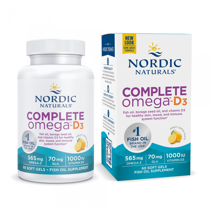 Nordic Naturals Complete Omega-D3 Lemon 60s