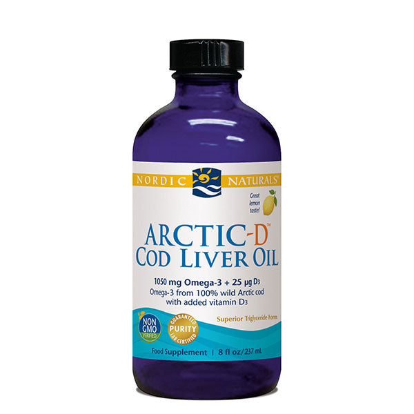 Nordic Naturals Arctic-D Cod Liver Oil Lemon 237ml
