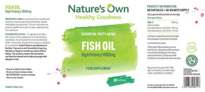 fish oil high potency capsules epa dha 60s