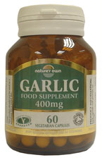 Nature's Own Organic garlic 400mg 60's