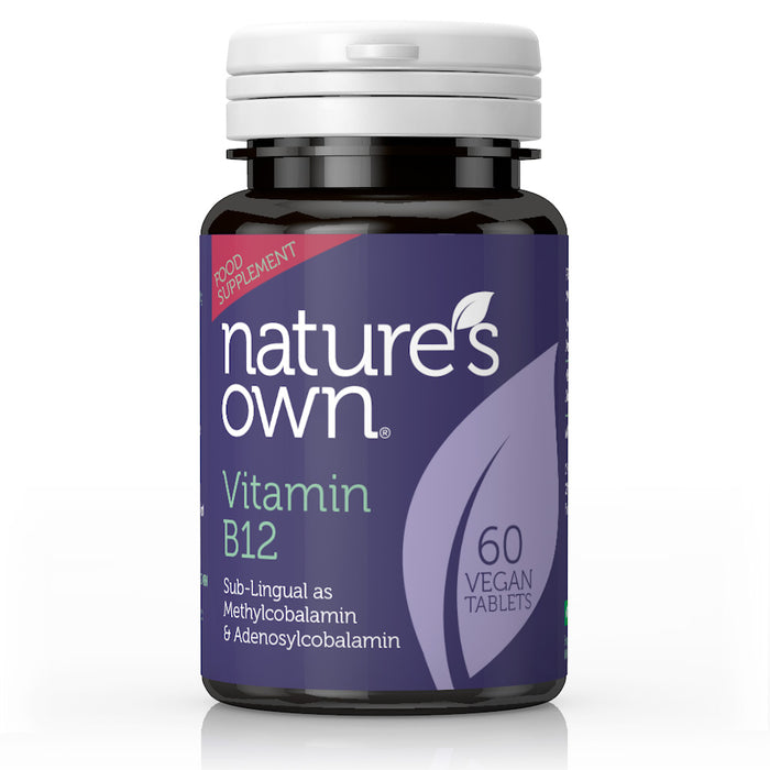 Nature's Own Vitamin B12 as Methylcobalamin & Adenosylcobalamin 60's