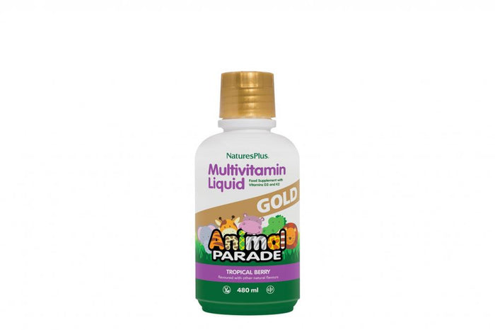 Nature's Plus Multivitamin Liquid GOLD Animal Parade Tropical Berry 480ml