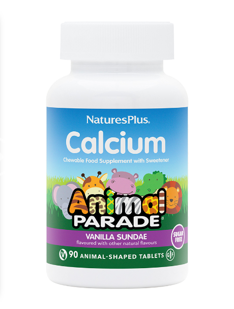 Nature's Plus Calcium Animal Parade Vanilla Sundae Sugar Free 90's (Purple Strip)