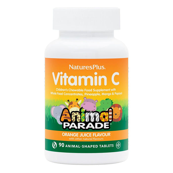 Nature's Plus Vitamin C Animal Parade Orange Juice Flavour 90's