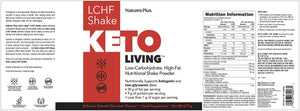 Nature's Plus KetoLiving LCHF Chocolate Shake Powder 675g