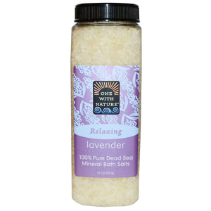 One with Nature Relaxing Lavender Dead Sea Salts 907g