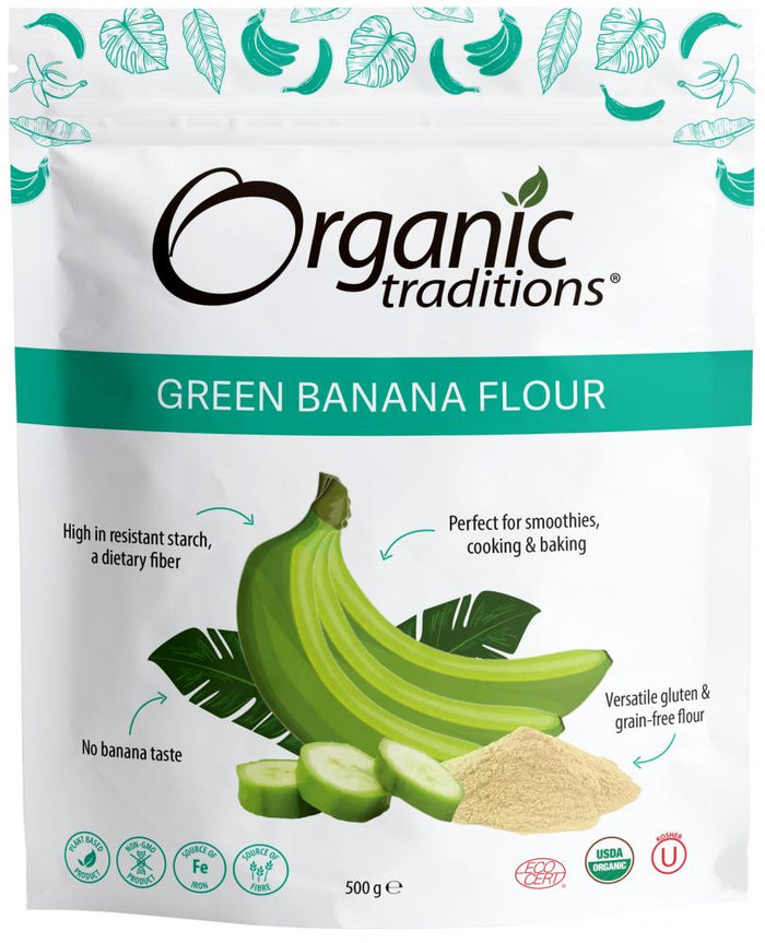 Organic Traditions Green Banana Flour 500g