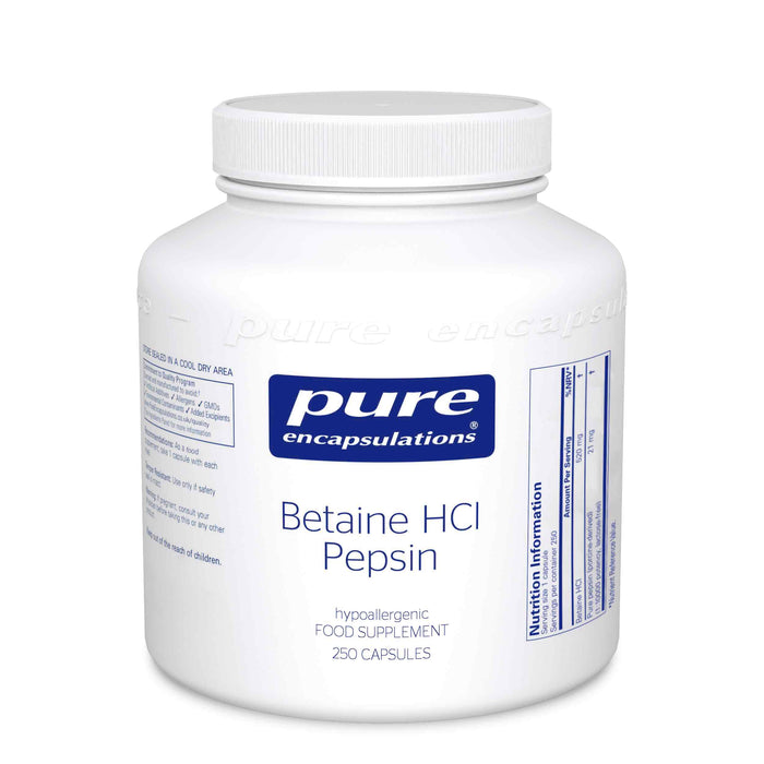 Pure Encapsulations Betaine HCl Pepsin 250's