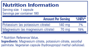 potassium magnesium citrate 180s