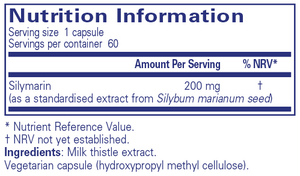 silymarin milk thistle extract 60s
