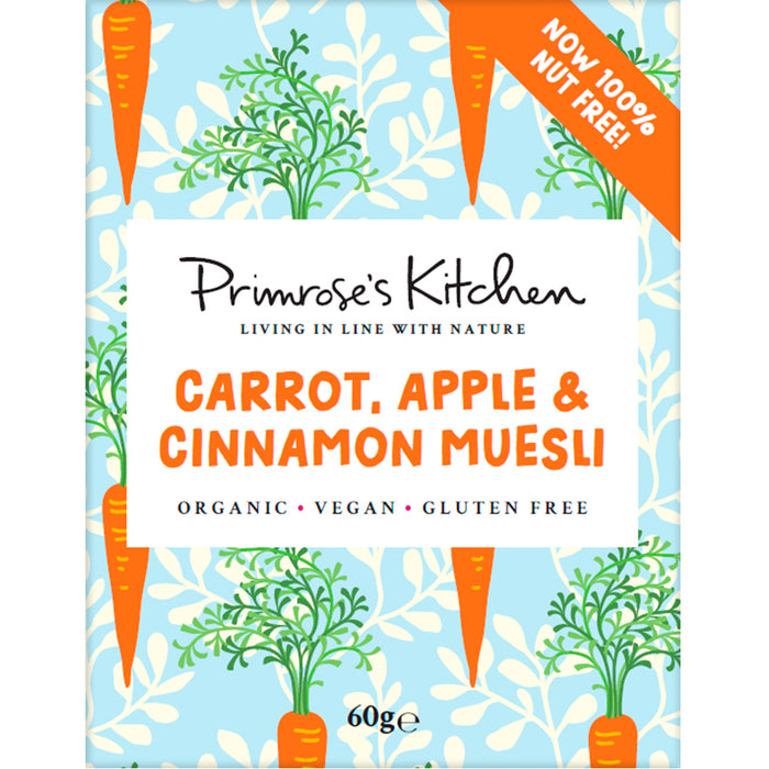 Primrose's Kitchen Carrot, Apple & Cinnamon Muesli 60g