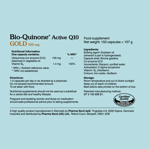 bio quinone active q10 gold 100mg 150s