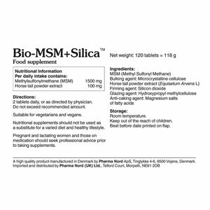 bio msm silica 750mg 120s