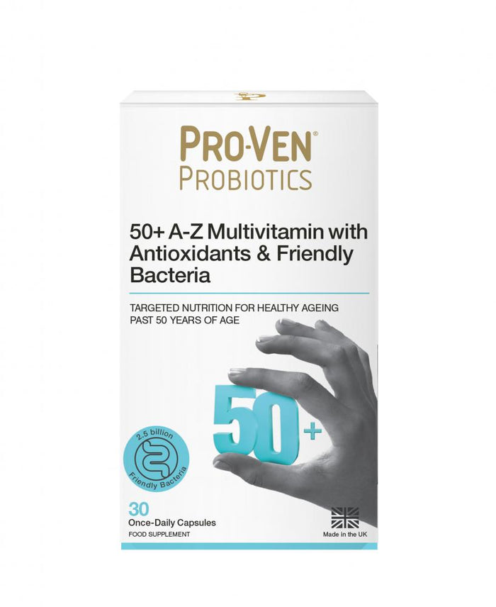 Proven Probiotics 50+ A-Z Multivitamin with Antioxidants & Friendly Bacteria 30's
