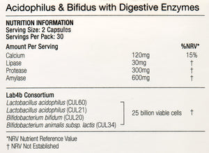 acidophilus bifidus with digestive enzymes 30s