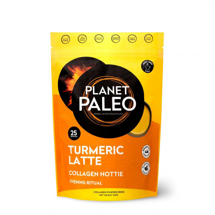 Planet Paleo Turmeric Latte Collagen Hottie 260g