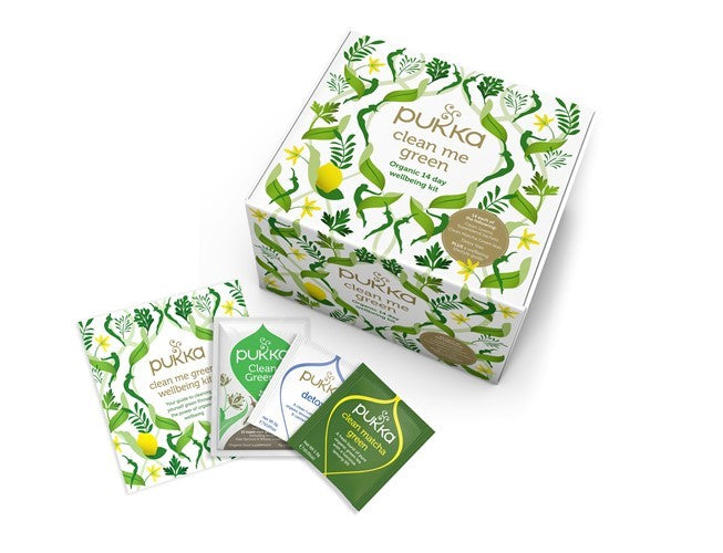 Pukka Herbs Clean Me Green Wellbeing Kit