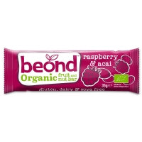 Pulsin Beond Organic Raspberry & Acai Berry Bar 18 x 35g CASE